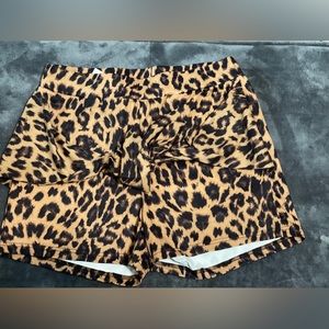 Crazy Train leopard shorts that has a tie in front. Size medium . New